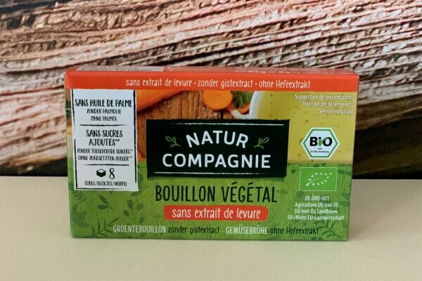 Bouillon: groentebouillon zonder gistextract (blokjes)