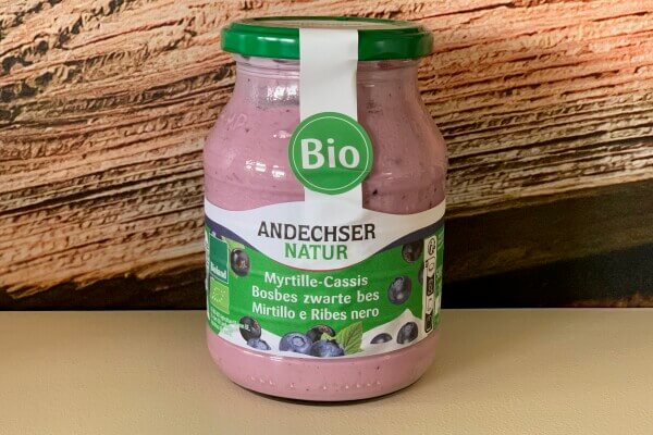 Volle yoghurt mild - blauwe bessen en cassisbessen