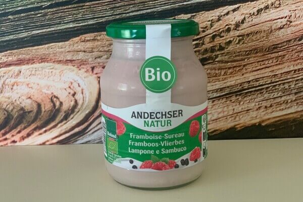 Volle yoghurt mild - frambozen-vlier