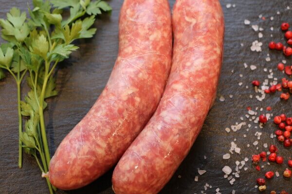 "Angus" Braadworst "half-om-half" (rund/varken) ca. 200g