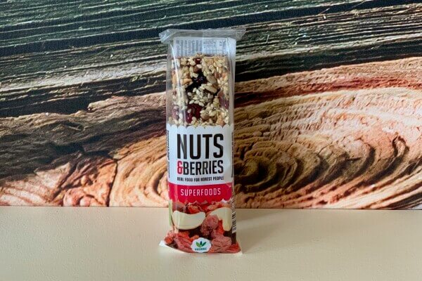 "Nuts & Berries" gezonde en lekkere reep "Superfoods"