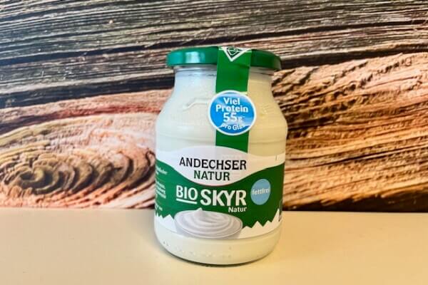SKYR (0,2% vet, 44% proteïne) in 500g glas (ipv 400g beker)