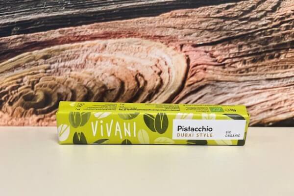 VIVANI "Dubai-stijl" Melkchocolade met pistachenoten-melkcrème vulling