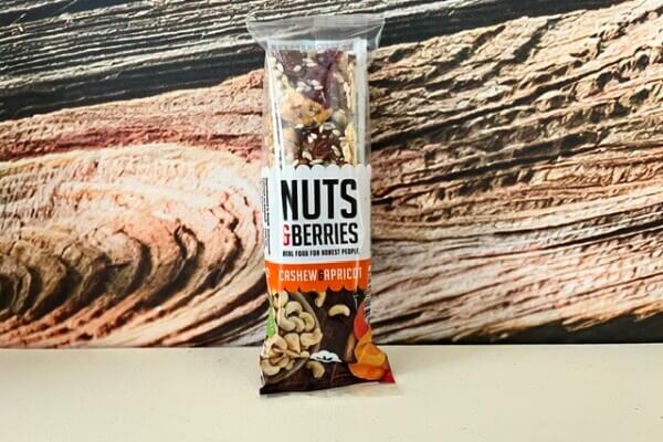 "Nuts & Berries" gezonde en lekker reep "Abrikozen-Cashew"