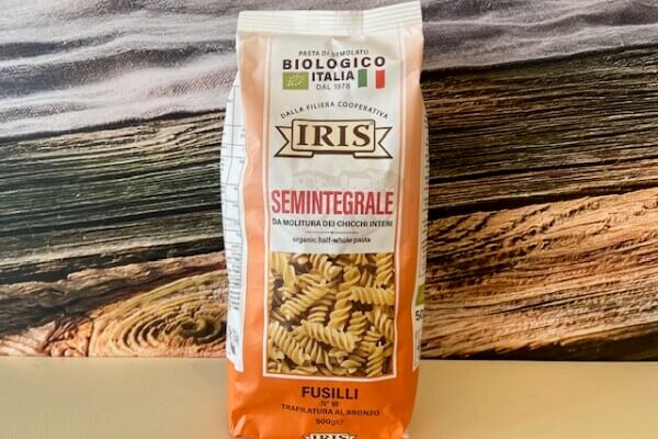 Italiaanse pasta: fusilli (halfvolkoren, durum tarwe)